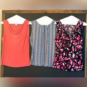 3 Layering Sleeveless Blouse | Tops. Tahari | Calvin Klein. Women’s Sz L EUC